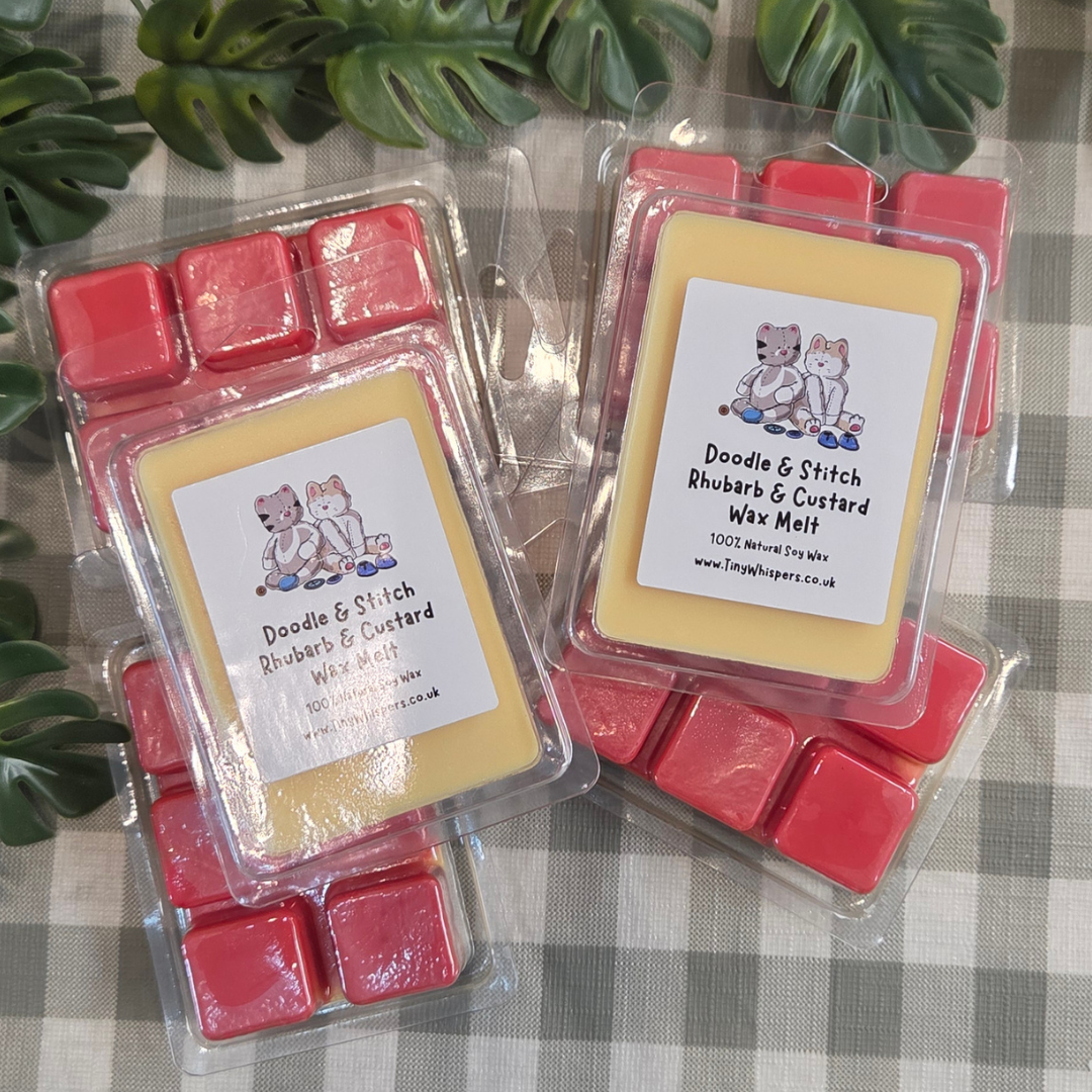 ** NEW ** DOODLE & STITCH - RHUBARB & CUSTARD WAX MELT