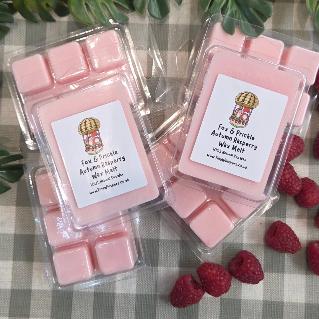** NEW ** FOX AND PRICKLE - AUTUMN RASPBERRY & AMBER WAX MELT
