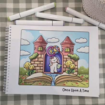 DIGITAL DOWNLOAD - ONCE UPON A TIME COLOURING BOOK