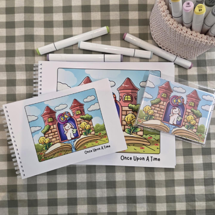 ONCE UPON A TIME MINI A5 COLOURING BOOK BUNDLE