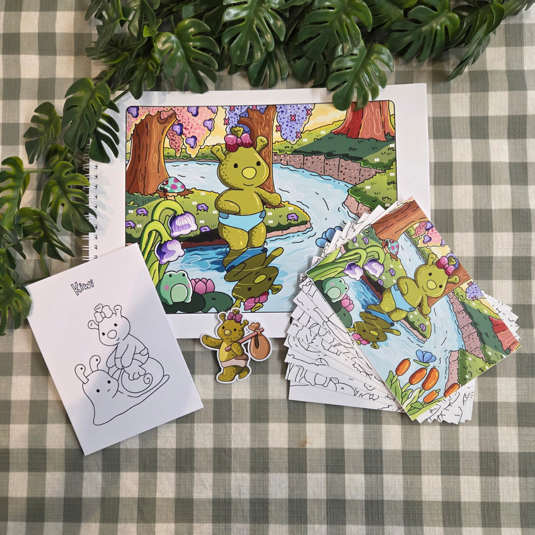 ** NEW ** OGRE TALES WITH KIWI COLOURING BOOK BUNDLE
