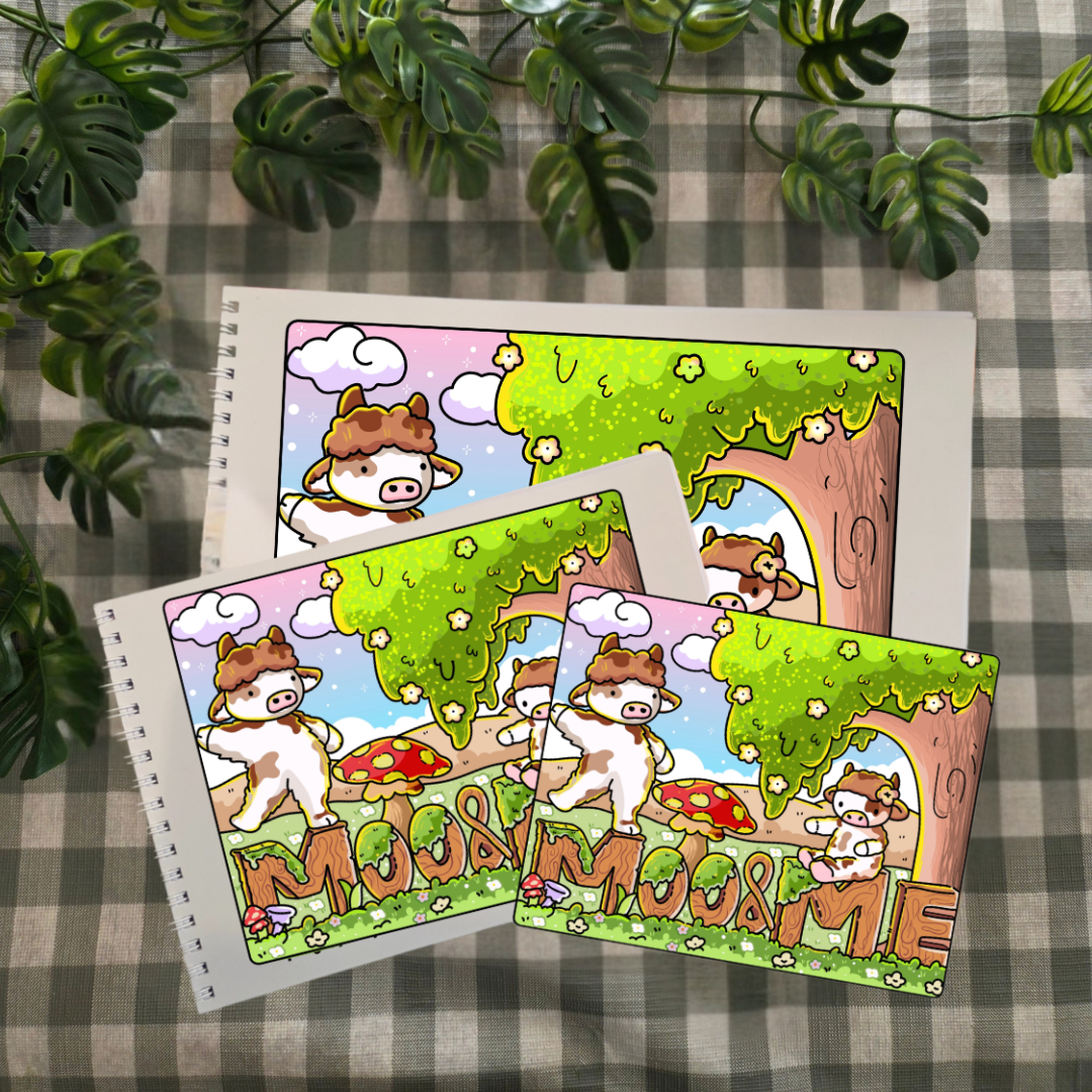 DIGITAL DOWNLOAD MOO & ME COLOURING BOOK