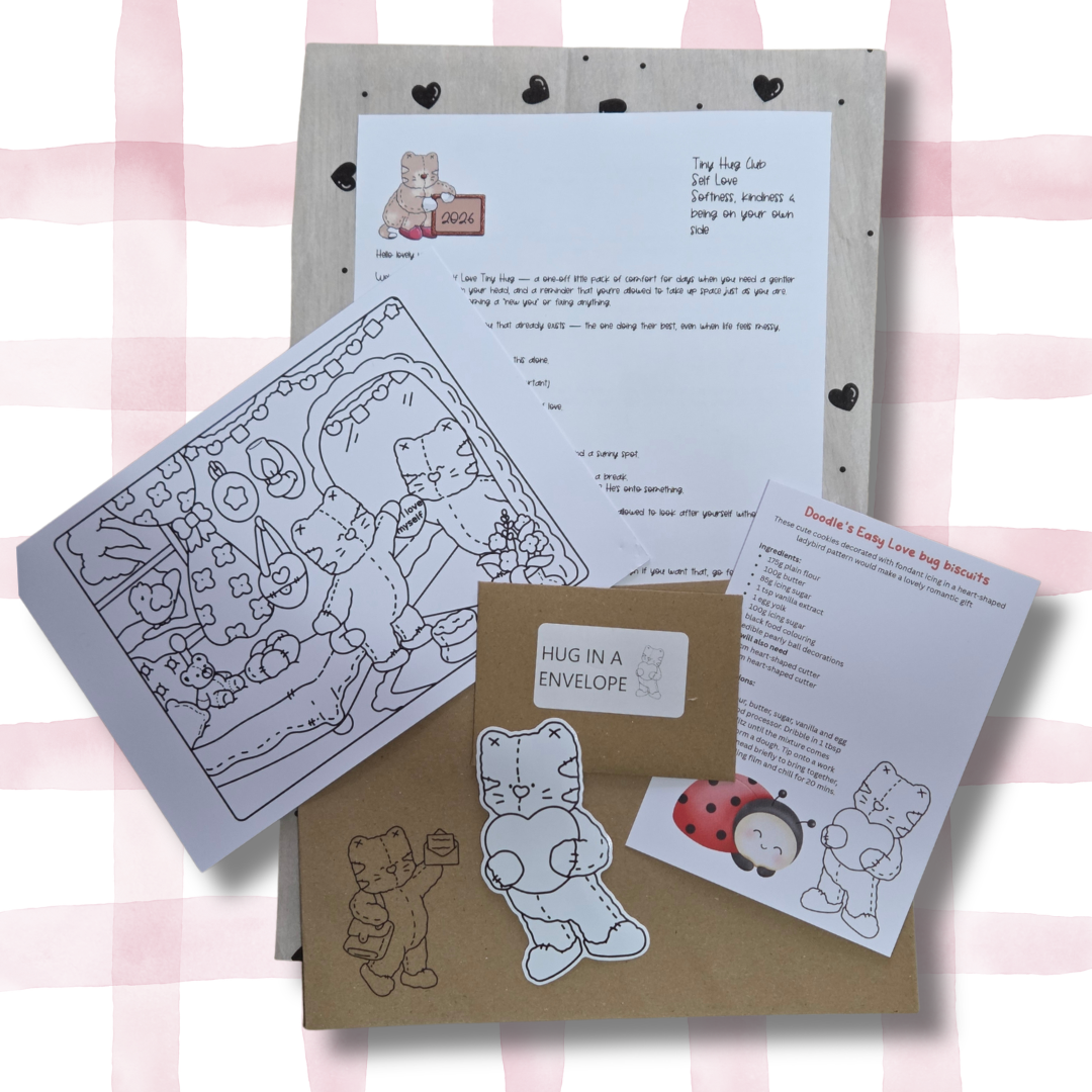TINY HUG CLUB - SELF LOVE LETTER (ONE OFF HAPPY SNAIL MAIL LETTER)