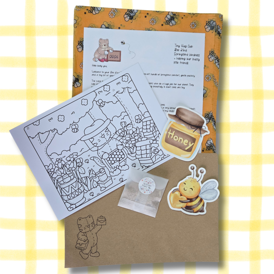 TINY HUG CLUB - BEE KIND LETTER (ONE OFF HAPPY SNAIL MAIL LETTER)