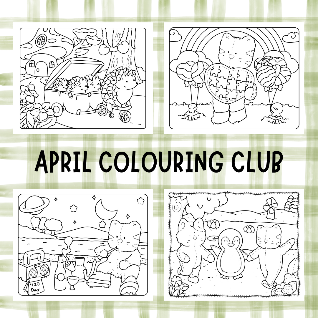 APRIL COLOURING CLUB DIGITAL DOWNLOADS