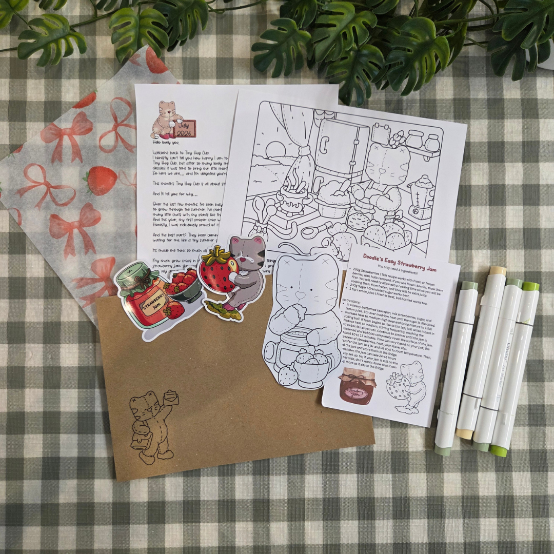 TINY HUG CLUB - JULY LETTER (ONE OFF HAPPY SNAIL MAIL LETTER)