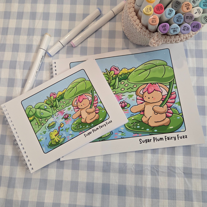 SUGAR PLUM FAIRY FUZZ COLOURING BOOK BUNDLE