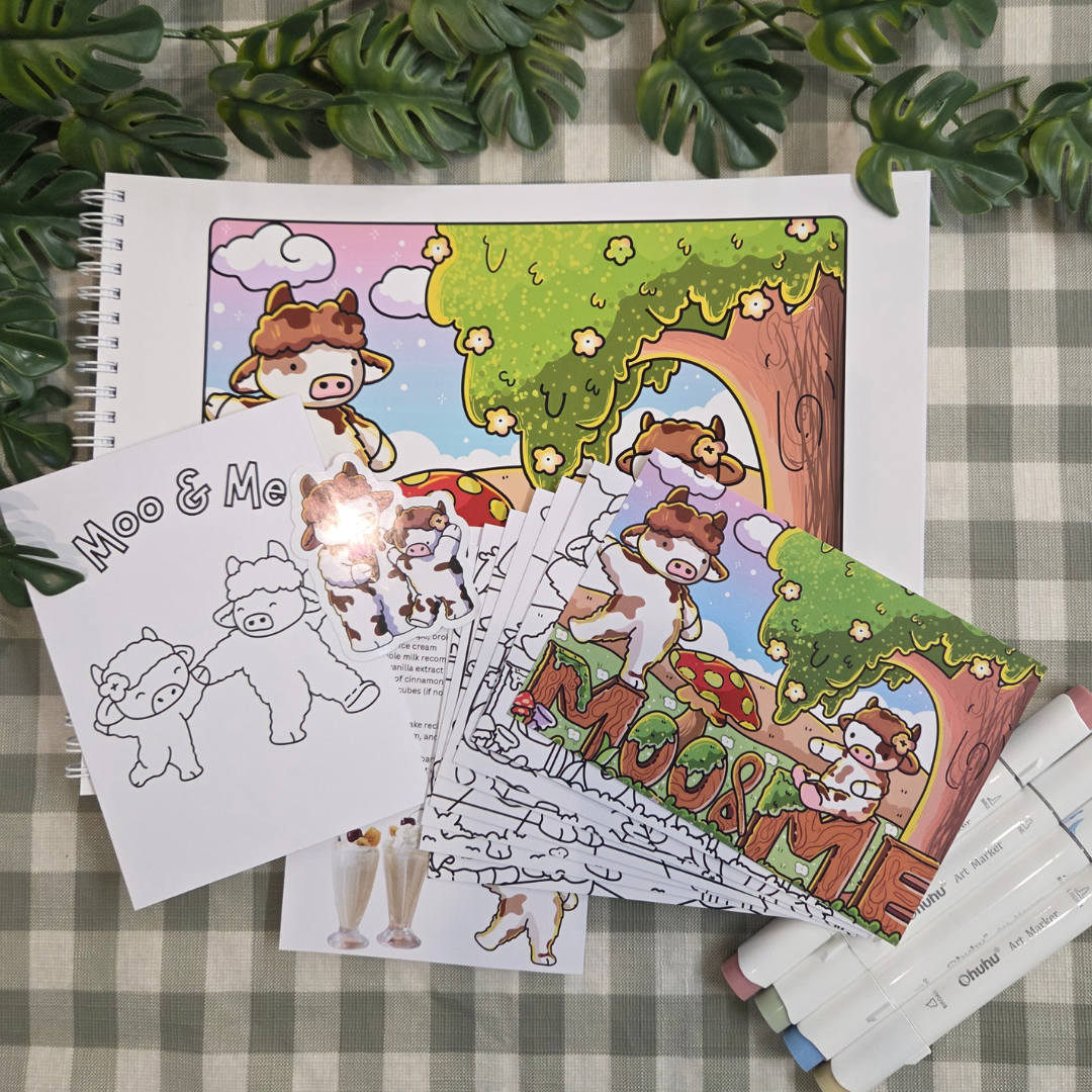 ** NEW ** MOO & ME COLOURING BOOK BUNDLE