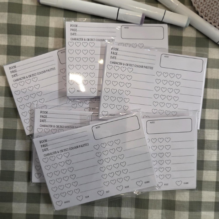 COLOURING PLANNER MINI CARDS PRINTS