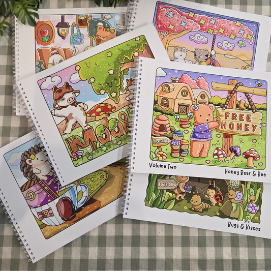 ** NEW ** SET 2 BUNDLE OF 6 OUR NEWEST COLOURING BOOKS