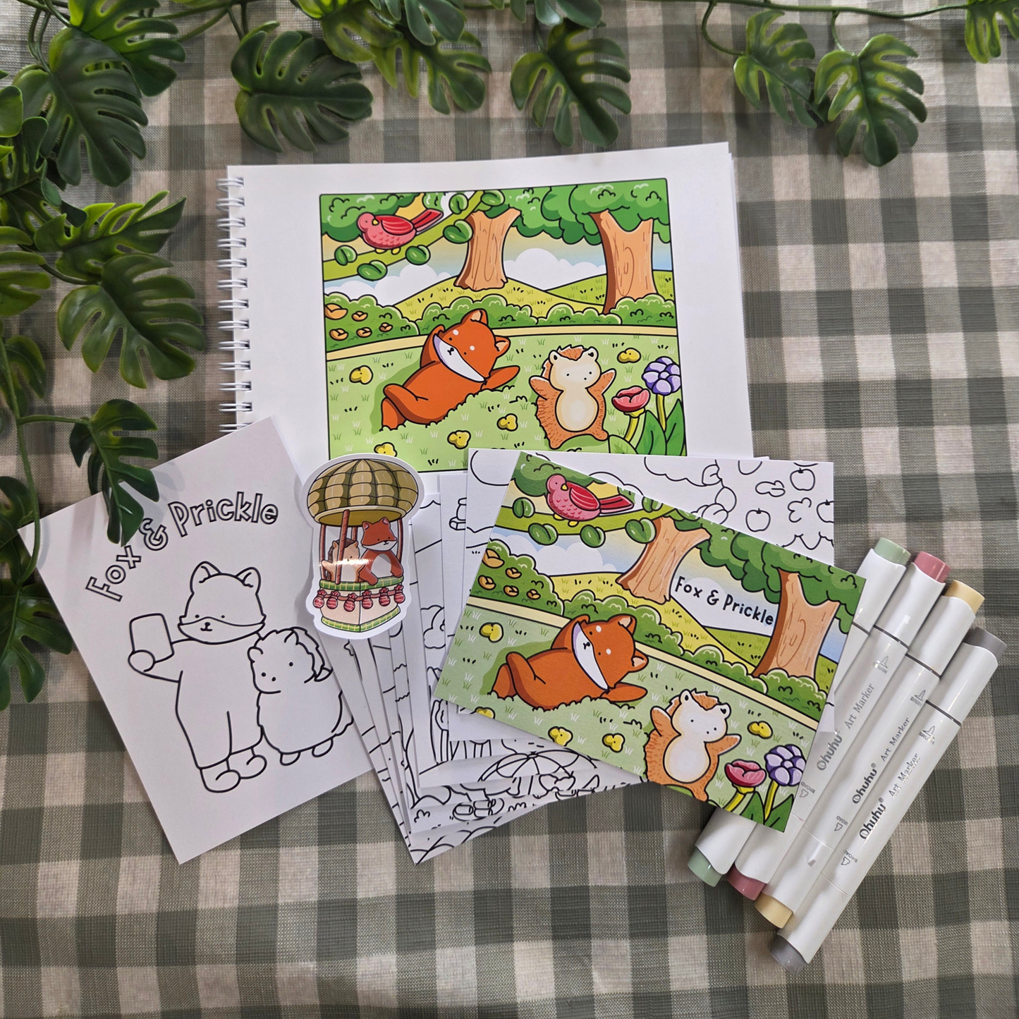 FOX & PRICKLE - MINI A5 COLOURING BOOK BUNDLE