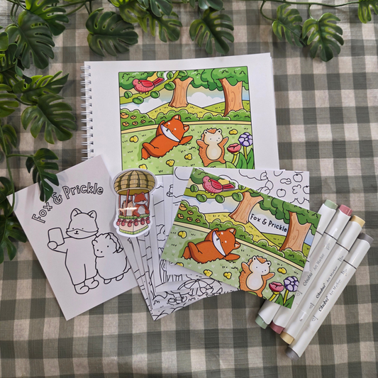 FOX & PRICKLE - MINI A5 COLOURING BOOK BUNDLE