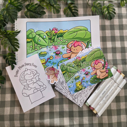 SUGAR PLUM FAIRY FUZZ COLOURING BOOK BUNDLE