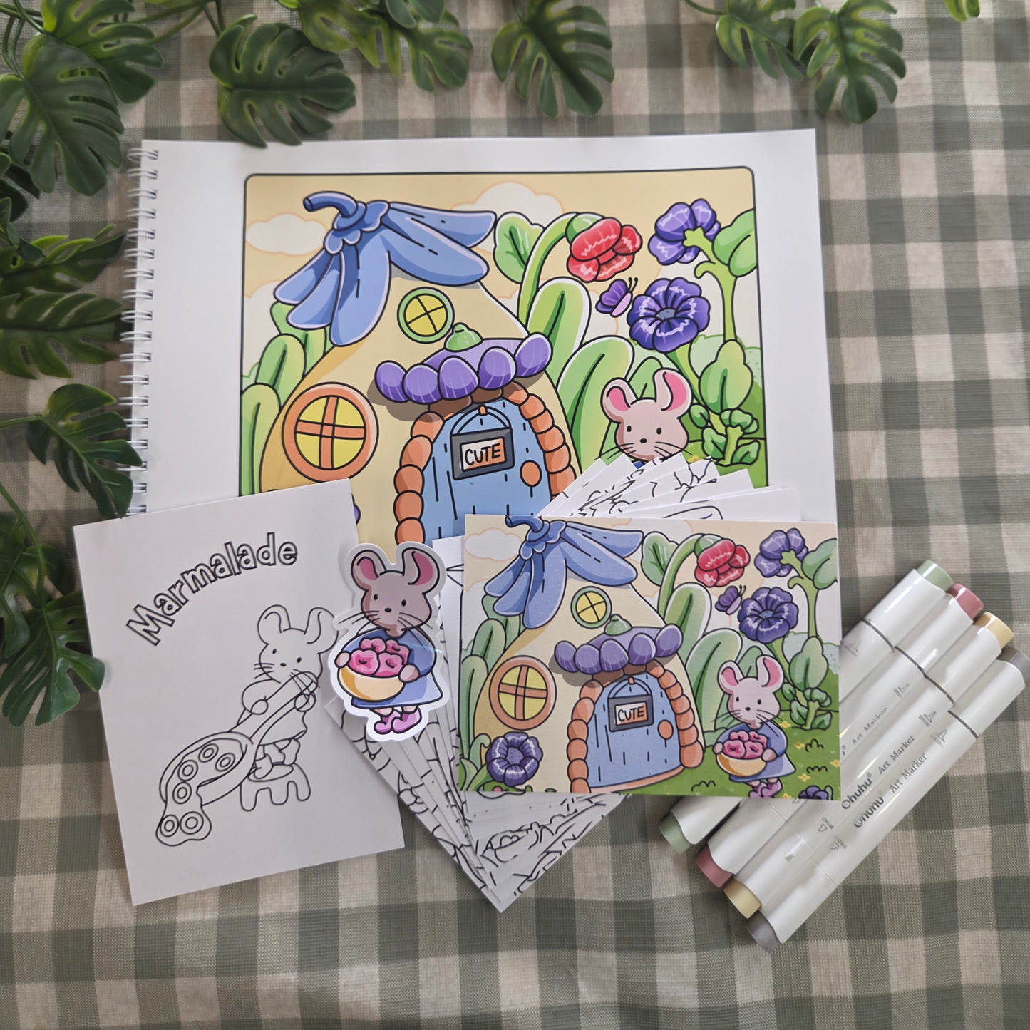 DIGITAL DOWNLOAD - MARMALADE MOUSE COLOURING BOOK