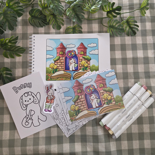 ONCE UPON A TIME MINI A5 COLOURING BOOK BUNDLE