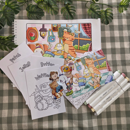 DIGITAL DOWNLOAD - TINY WHISPERS; VOLUME ONE COLOURING BOOK