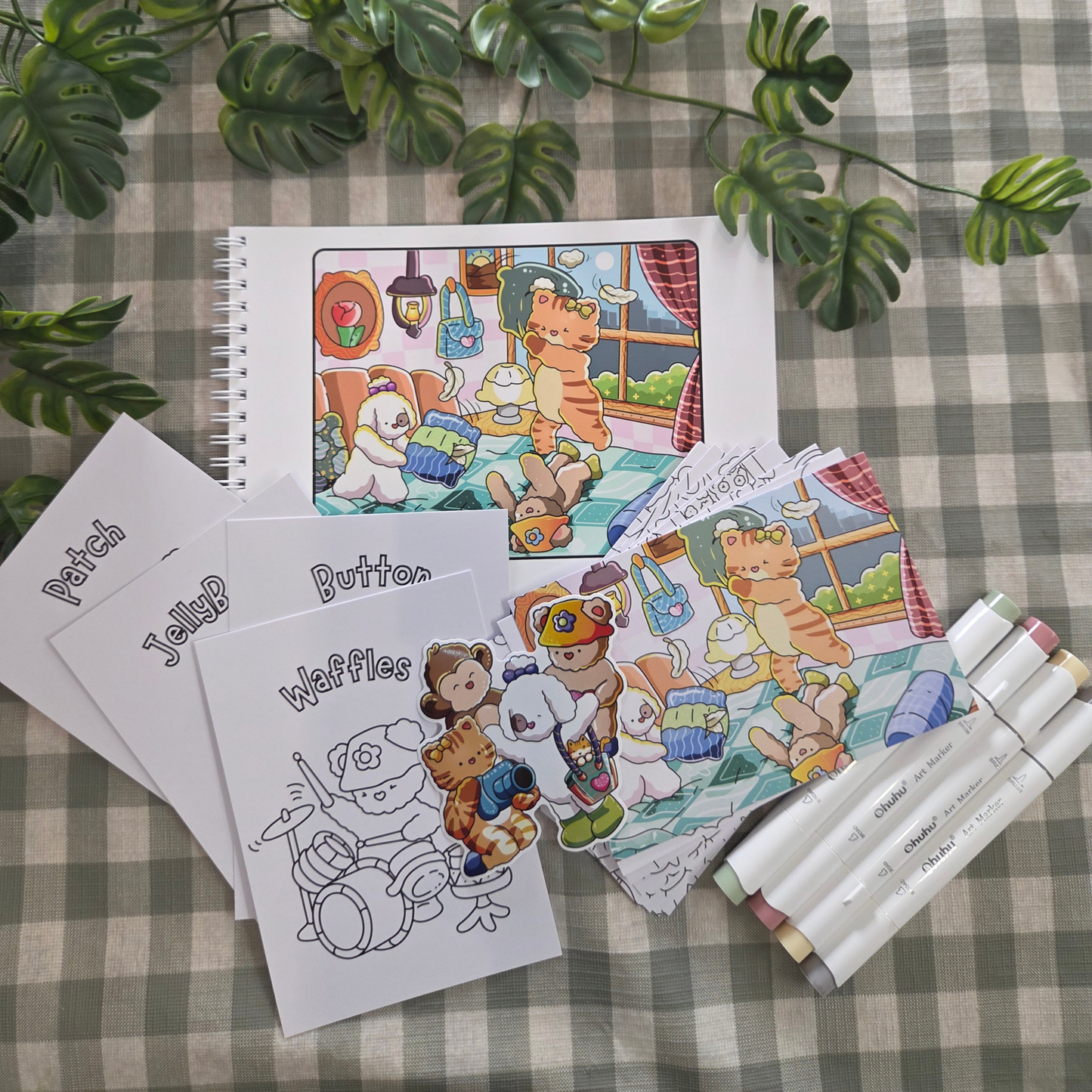 TINY WHISPERS: VOLUME ONE MINI A5 COLOURING BOOK BUNDLE