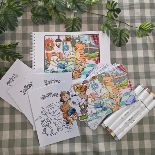 TINY WHISPERS: VOLUME ONE MINI A5 COLOURING BOOK BUNDLE