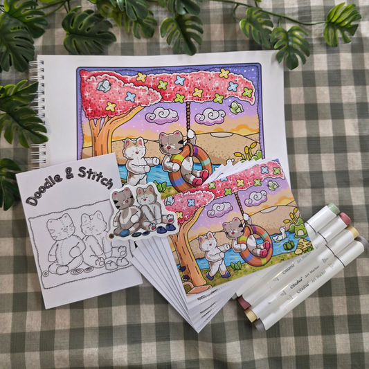 **NEW** DOODLE & STITCH COLOURING BOOK BUNDLE