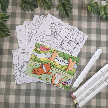 FOX & PRICKLE POSTCARD MINI PRINTS
