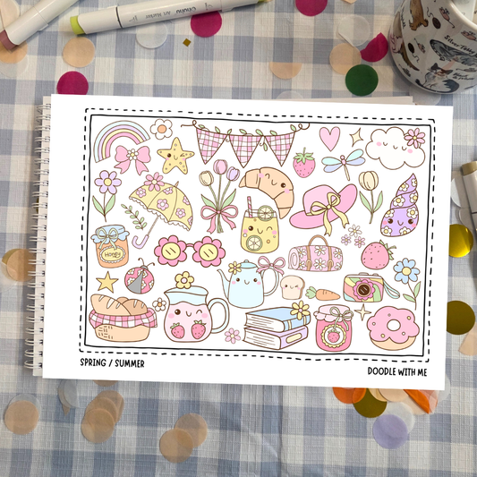DOODLE WITH ME - TRACE & COLOUR RELAXATION BOOK