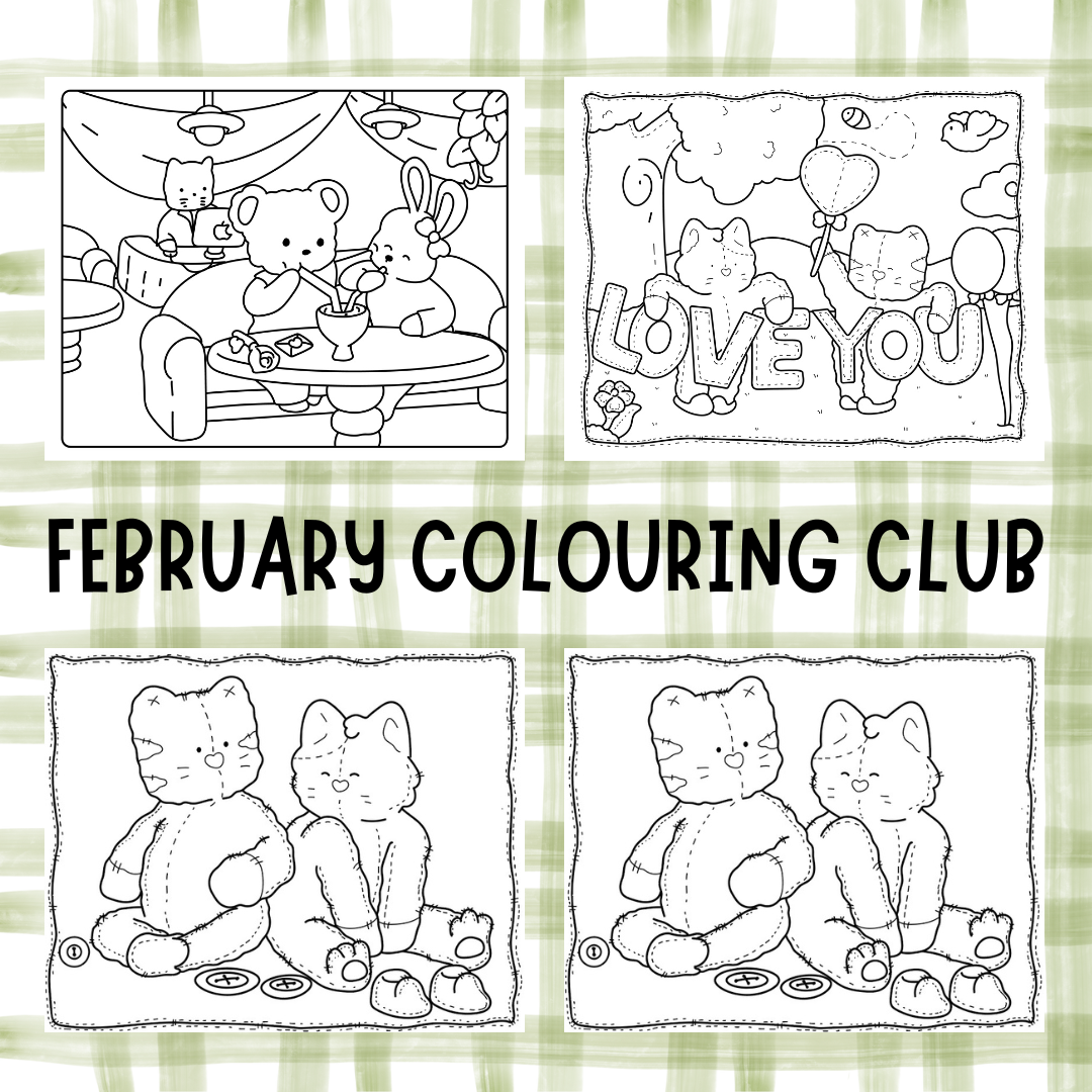 FEBRUARY COLOURING CLUB DIGITAL DOWNLOADS