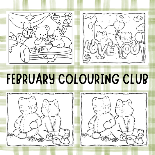 FEBRUARY COLOURING CLUB DIGITAL DOWNLOADS