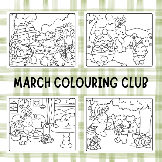 MARCH COLOURING CLUB DIGITAL DOWNLOADS