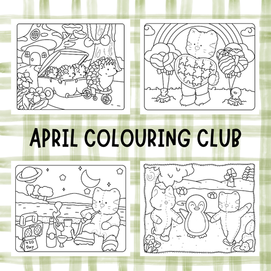 APRIL COLOURING CLUB DIGITAL DOWNLOADS