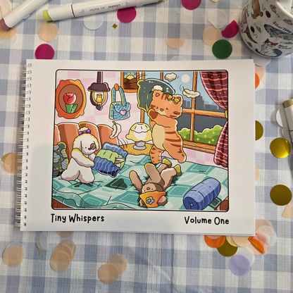 DIGITAL DOWNLOAD - TINY WHISPERS; VOLUME ONE COLOURING BOOK