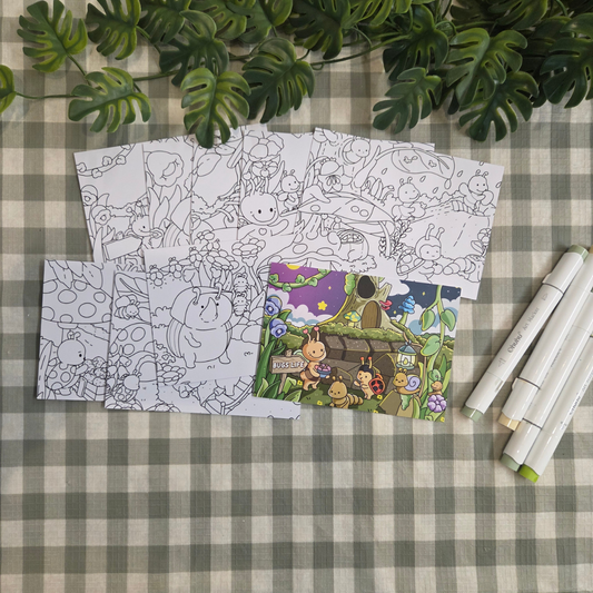 **NEW** BUGS & KISSES POSTCARD MINI PRINTS
