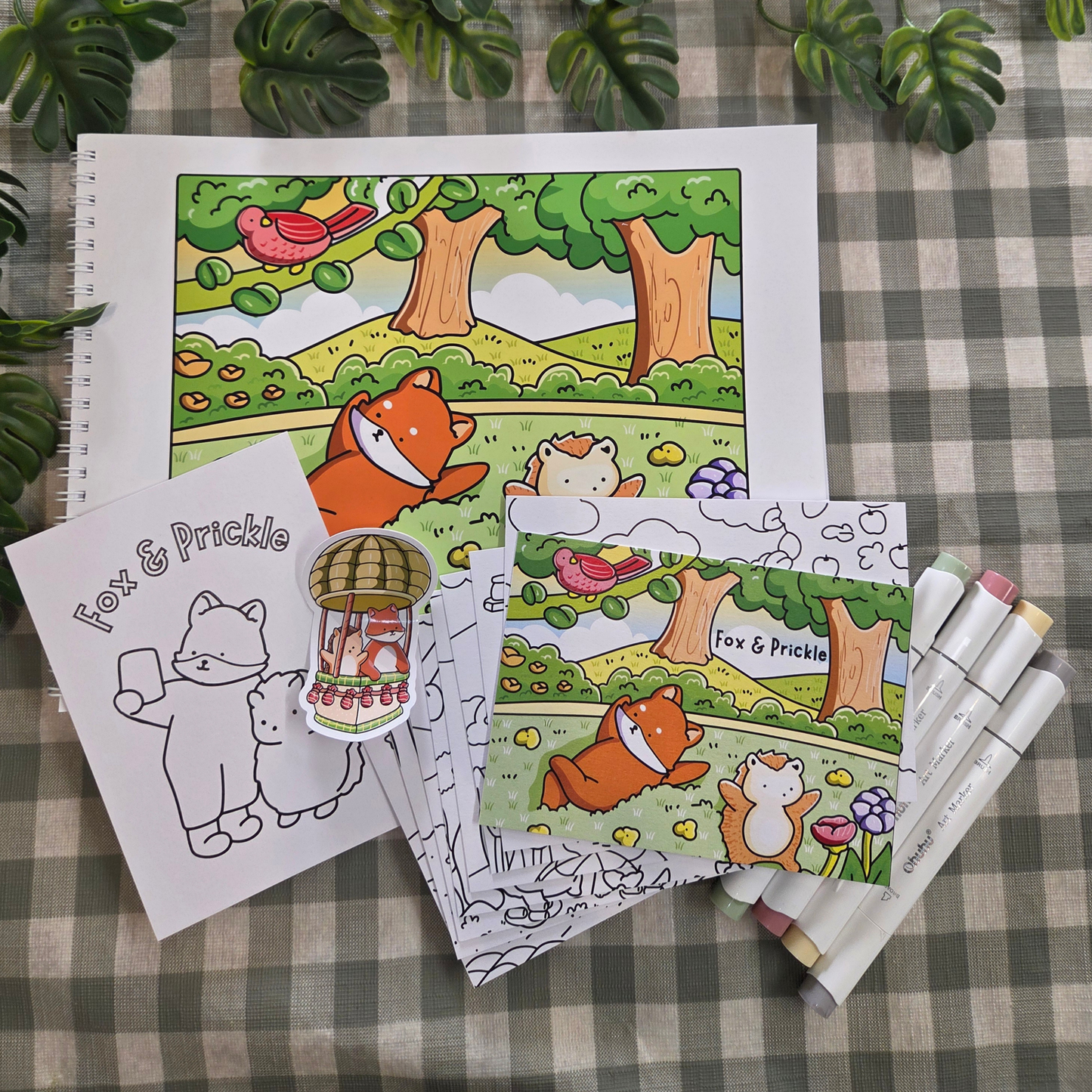 FOX & PRICKLE COLOURING BOOK BUNDLE