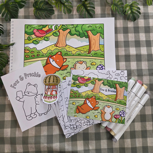 FOX & PRICKLE COLOURING BOOK BUNDLE